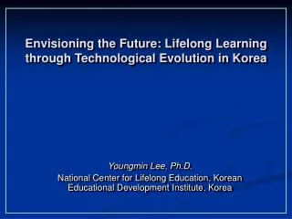 Envisioning the Future: Lifelong Learning through Technological Evolution in Korea