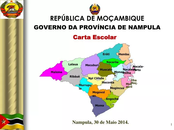 rep blica de mo ambique governo da prov ncia de nampula