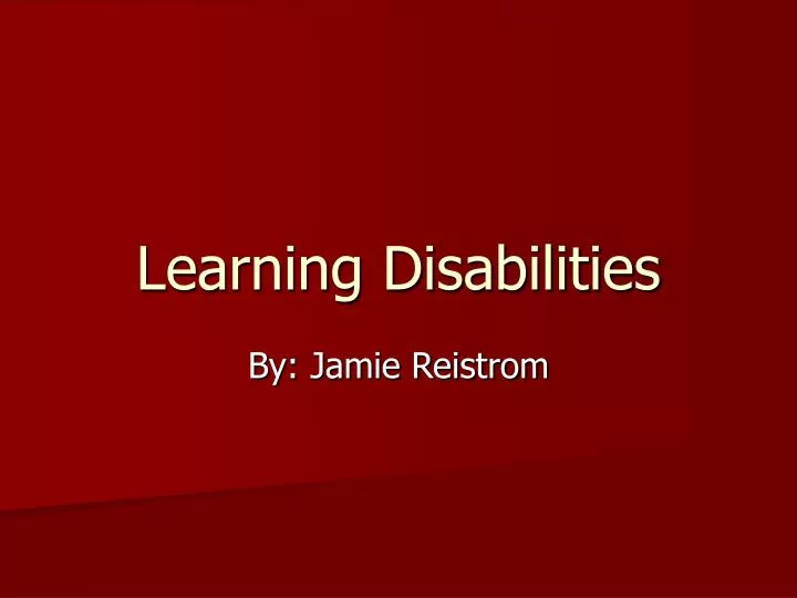 learning disabilities