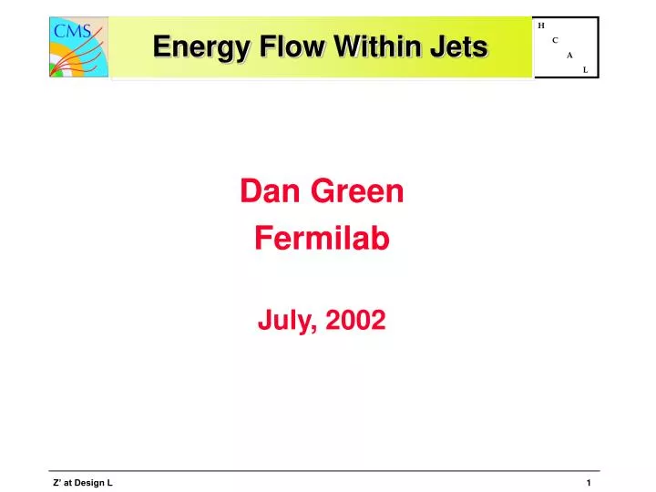 energy flow within jets