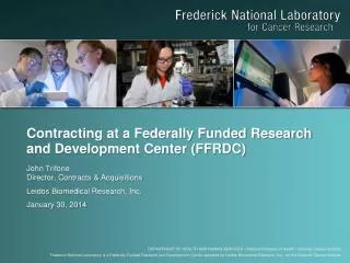 Contracting at a Federally Funded Research and Development Center (FFRDC)