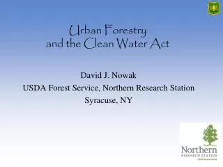 Urban Forestry and the Clean Water Act