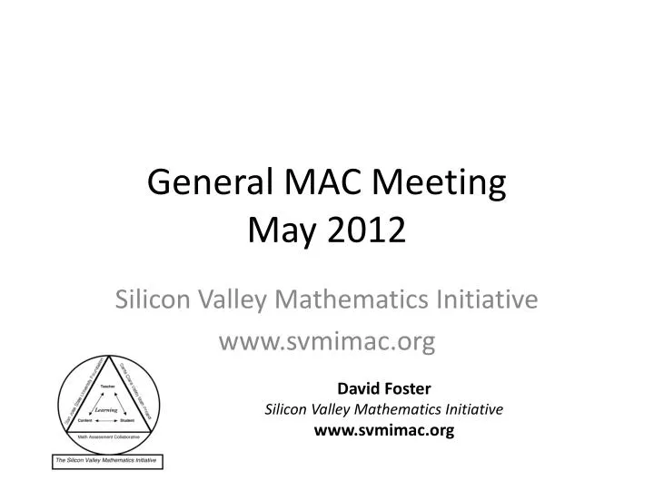 general mac meeting may 2012
