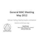 General MAC Meeting May 2012 - slide 1