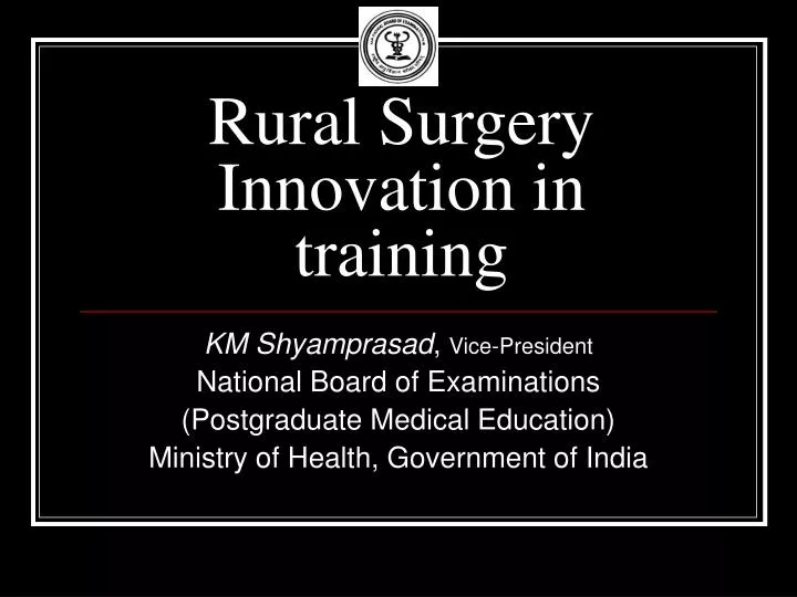rural surgery innovation in training