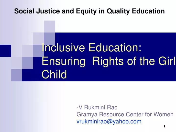 inclusive education ensuring rights of the girl child