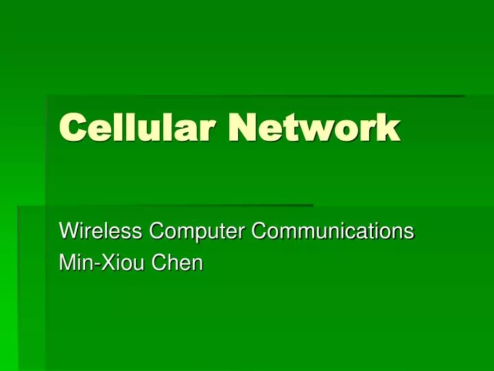 cellular network