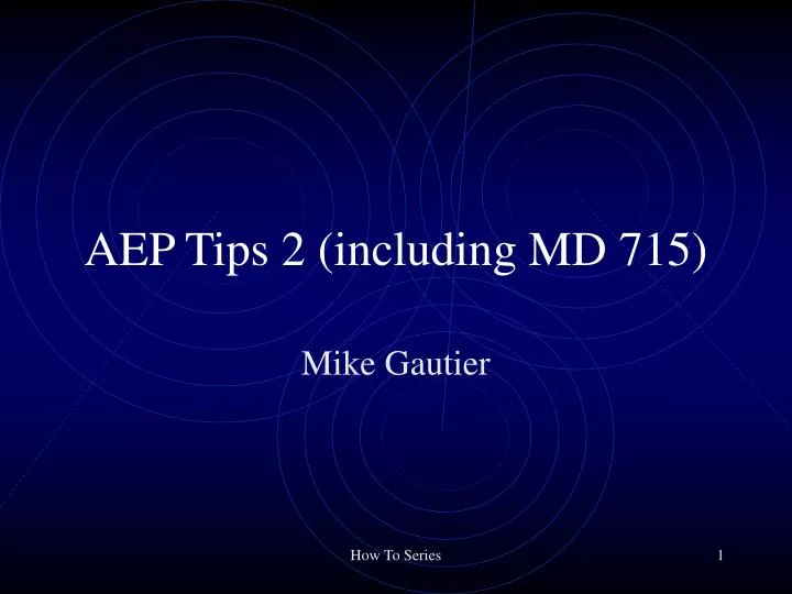 aep tips 2 including md 715