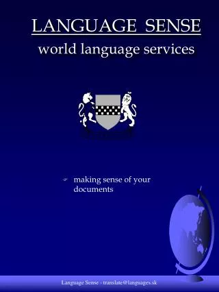 LANGUAGE SENSE world language services