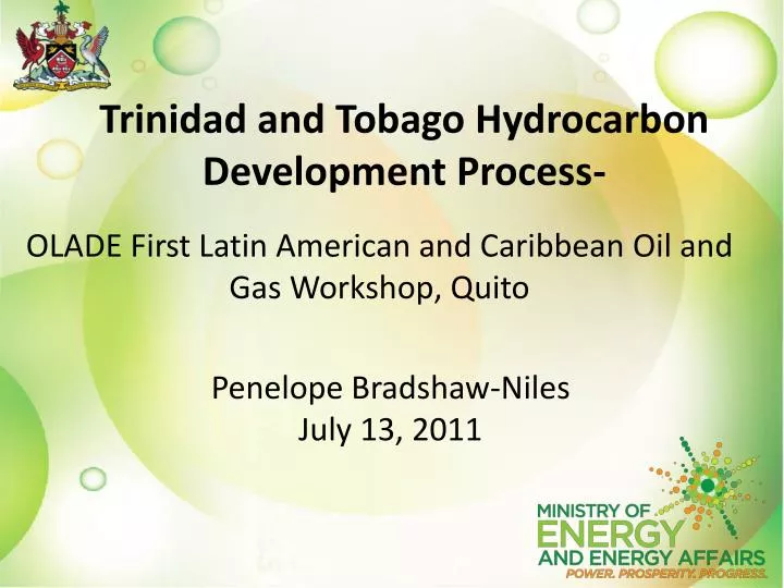trinidad and t obago hydrocarbon development process