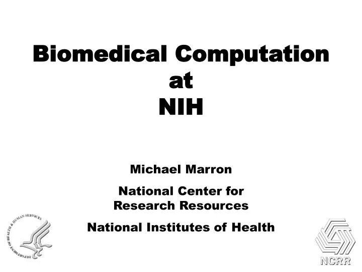 biomedical computation at nih