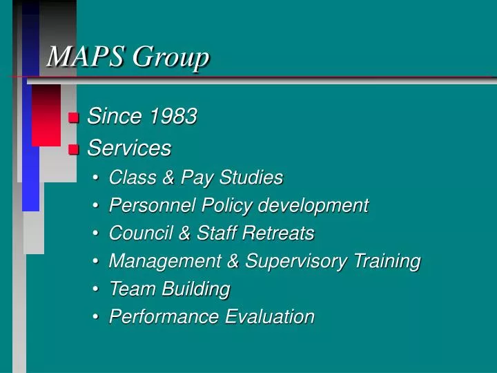 maps group