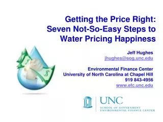 Getting the Price Right: Seven Not-So-Easy Steps to Water Pricing Happiness