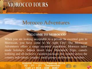 Morocco the city full of adventures