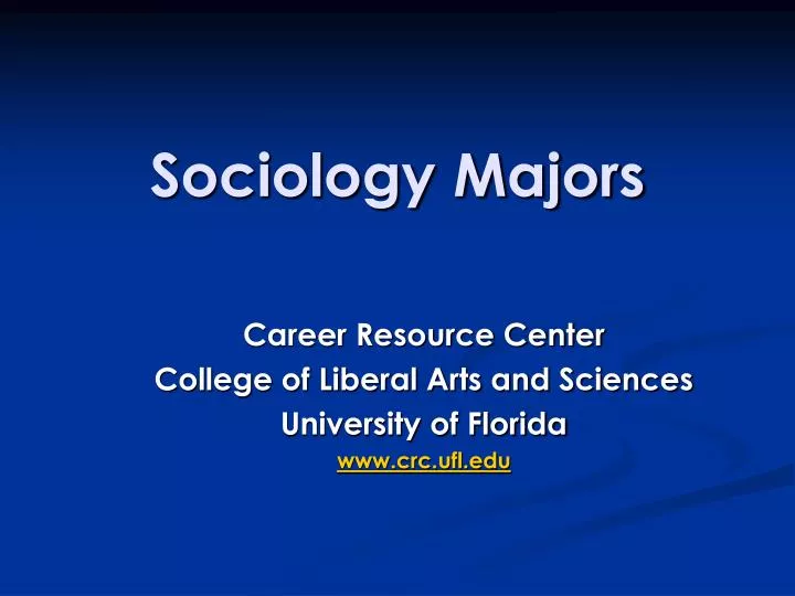 sociology majors