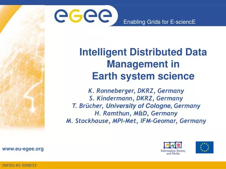 intelligent distributed data management in earth system science