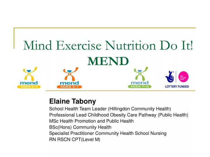 mind exercise nutrition do it mend