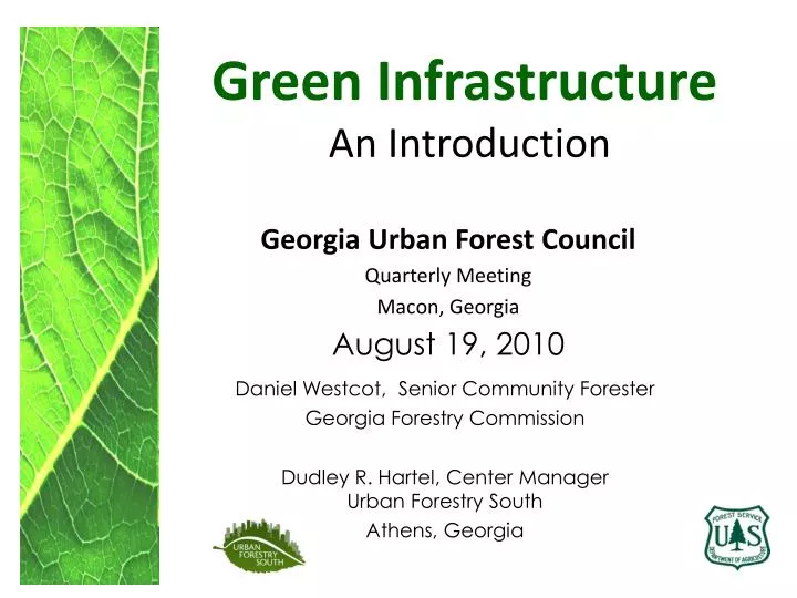 green infrastructure an introduction