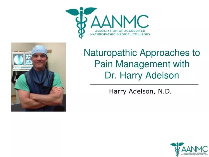 naturopathic approaches to pain management with dr harry adelson