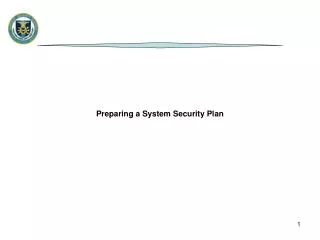 Preparing a System Security Plan