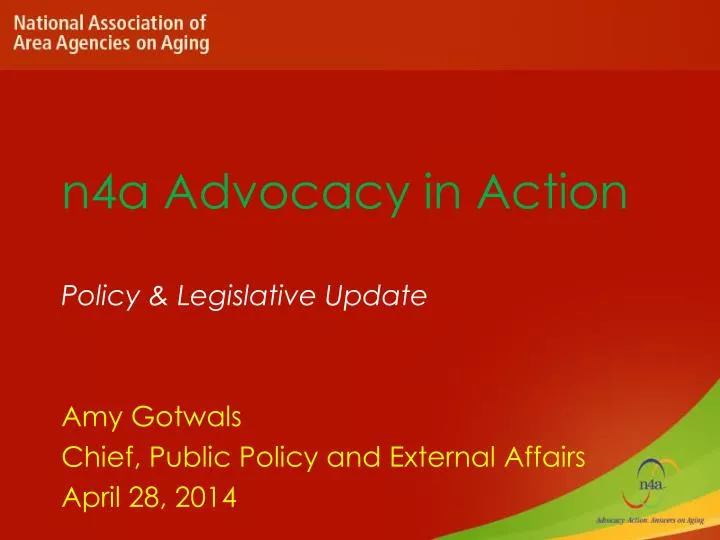 n4a advocacy in action