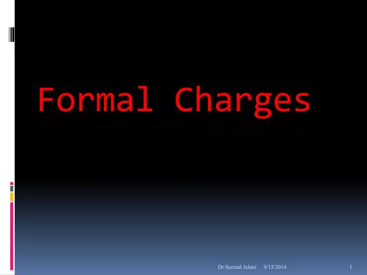 formal charges