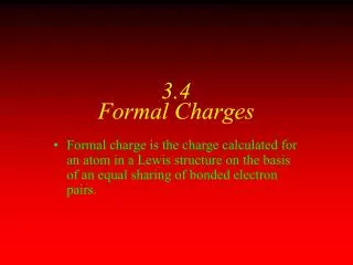 3.4 Formal Charges
