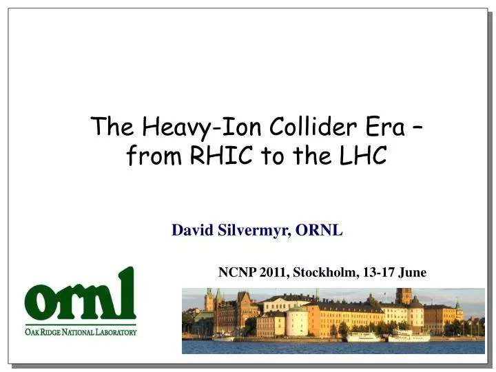 the heavy ion collider era from rhic to the lhc
