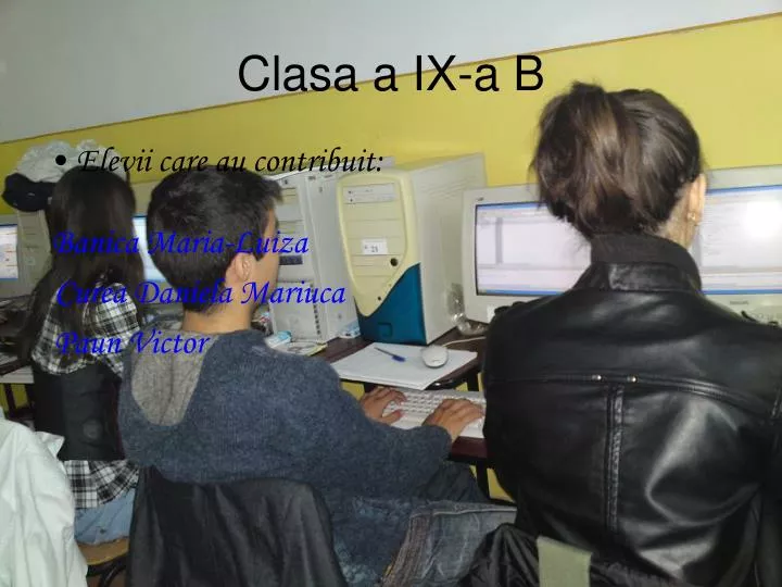 clasa a ix a b