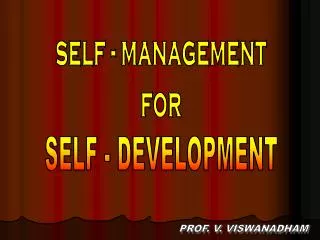 self - management for