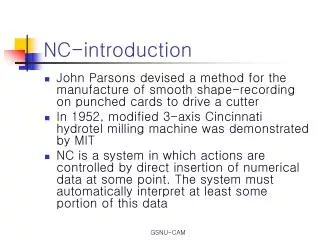 nc introduction