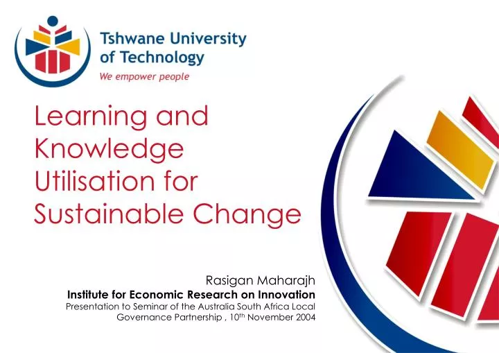 learning and knowledge utilisation for sustainable change
