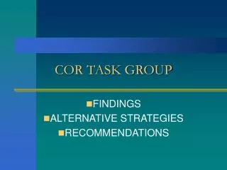 COR TASK GROUP