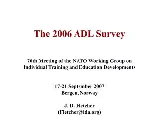 The 2006 ADL Survey