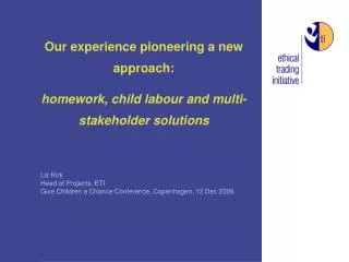 Our experience pioneering a new approach: homework, child labour and multi-stakeholder solutions