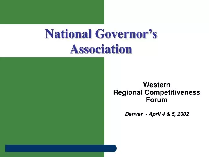 western regional competitiveness forum denver april 4 5 2002