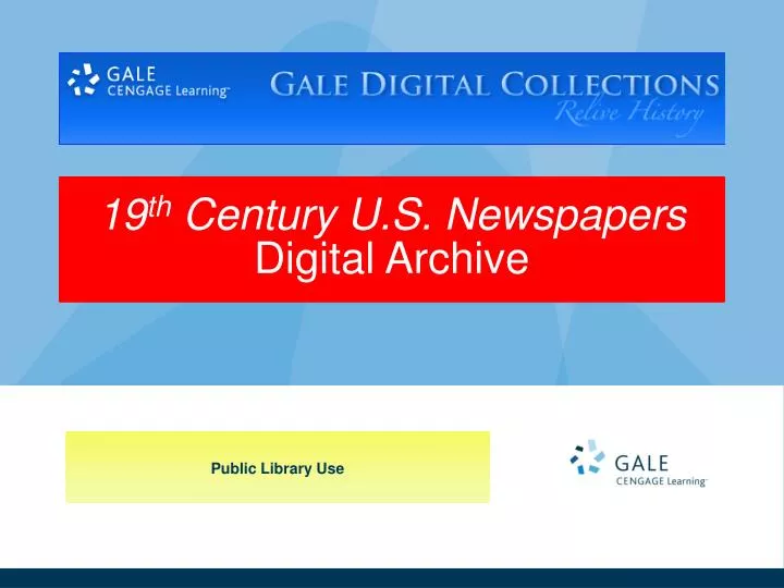 19 th century u s newspapers digital archive