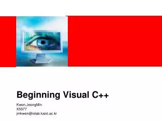 Beginning Visual C++