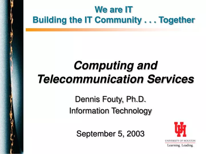 computing and telecommunication services