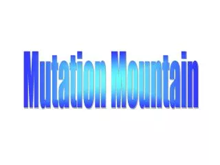 Mutation Mountain