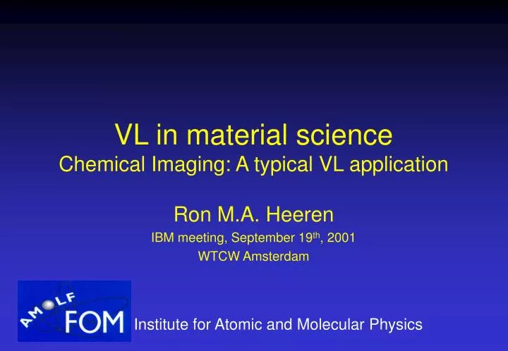 vl in material science chemical imaging a typical vl application