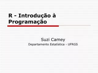 r introdu o programa o