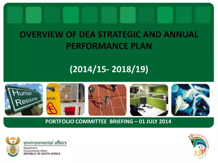 overview of dea strategic and annual performance plan 2014 15 2018 19