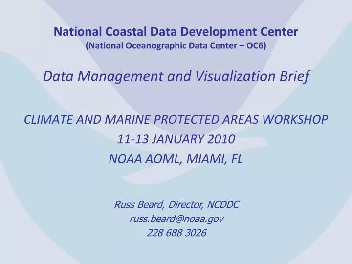 national coastal data development center national oceanographic data center oc6