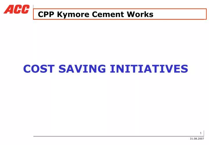 cpp kymore cement works