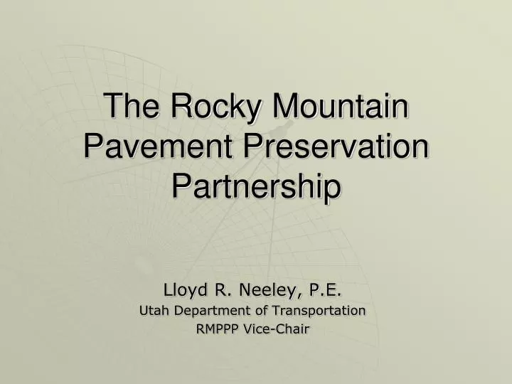 the rocky mountain pavement preservation partnership