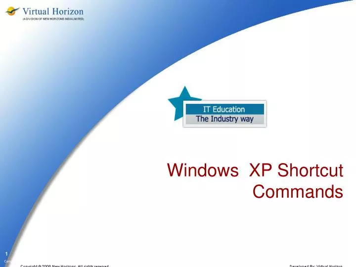 windows xp shortcut commands