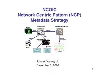 NCOIC Network Centric Pattern (NCP) Metadata Strategy