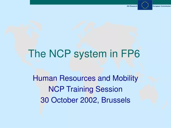 the ncp system in fp6