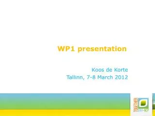 WP1 presentation